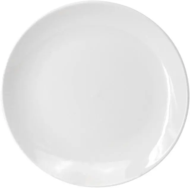 Alt view image 3 of 7 - Elama Professional Kitchen 12 Piece Round Porcelain Salad Plate Set in White