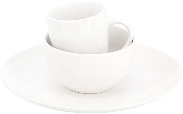 Alt view image 3 of 6 - Gibson Home Everyday Plus 12 Piece Round Stoneware Dinnerware Set in White