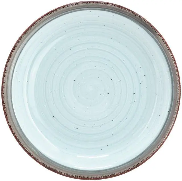 Alt view image 4 of 7 - Gibson Home Holcomb 12 Piece Ceramic Dinnerware Set in Light Blue