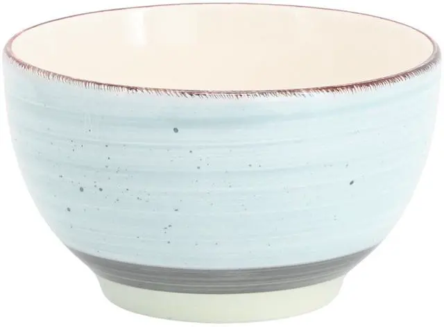 Alt view image 5 of 7 - Gibson Home Holcomb 12 Piece Ceramic Dinnerware Set in Light Blue