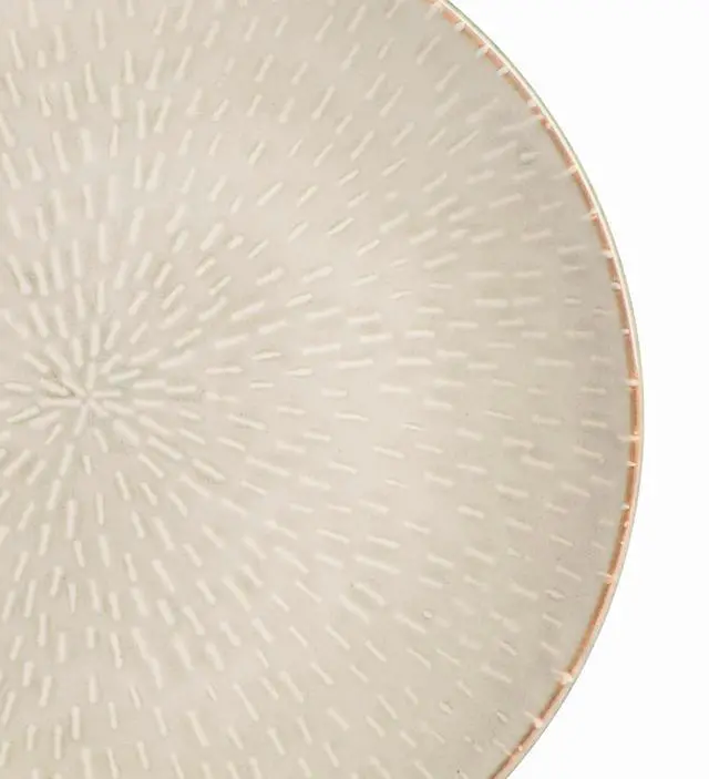 Alt view image 4 of 6 - Gibson Elite Matisse 16 Piece Stoneware Dinnerware Set in Cream with Reactive Glaze