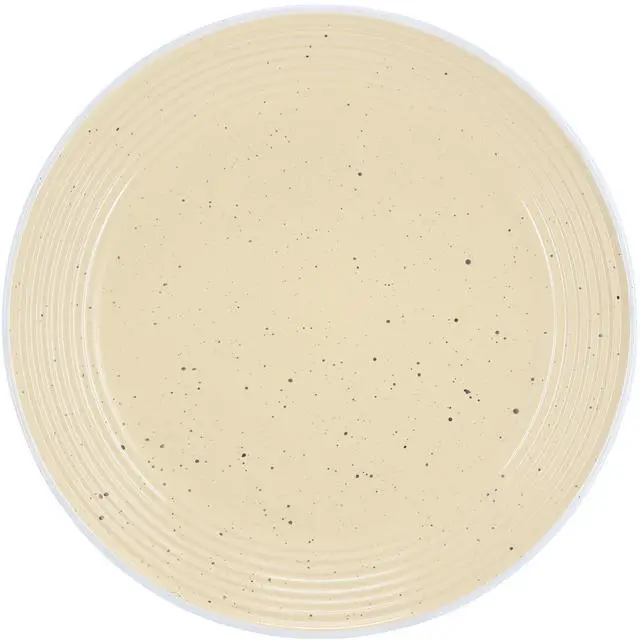 Alt view image 3 of 7 - Elama Emilia 16 Piece Double Bowl Stoneware Dinnerware Set in Cream Yellow