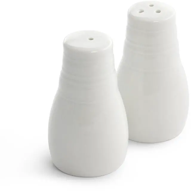 Alt view image 5 of 7 - Gibson Home Embossed Ring 32 Piece Round Ceramic Dinnerware Set in White