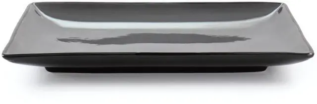 Alt view image 3 of 6 - Gibson Home Urban Cafe 2 Piece 12 Inch Rectangle Stoneware Platter Set in Grey