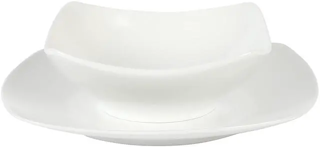 Alt view image 2 of 6 - Gibson Home Zen Buffetware 8 Piece Fine Ceramic Dinnerware Set In Matte White