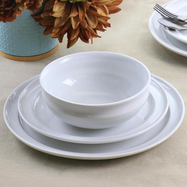 Alt view image 5 of 7 - Hometrends Soho Lounge 4 Piece 6 Inch Stoneware Bowl Set in Grey