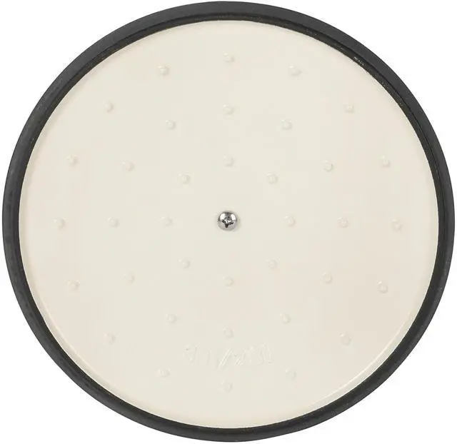Alt view image 5 of 7 - Babish 3 Quart Round Enameled Cast Iron Braiser Pan with Self-Basting Lid in Black