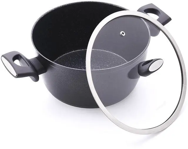 Alt view image 2 of 5 - Korkmaz Nora 2 Piece 3 Liter Alumium Nonstick Low Casserole Dish with Lid