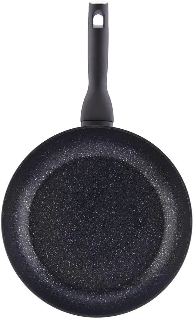 Alt view image 2 of 5 - Korkmaz Nora Granit 1 Liter Aluminum Nonstick Frypan in Black