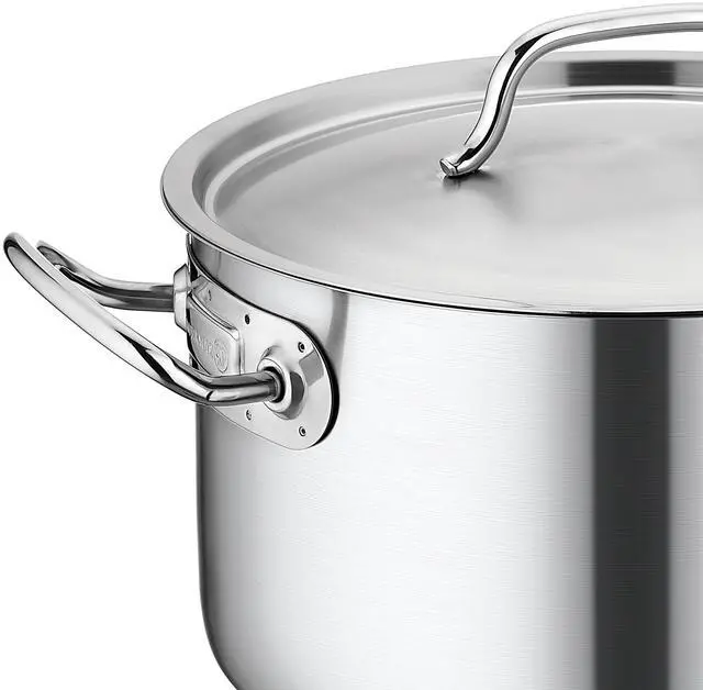 Alt view image 2 of 5 - Korkmaz Gastro Proline 3.6 Liter Stainless Steel Casserole with Lid in Silver