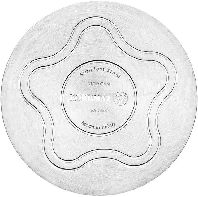 Alt view image 4 of 5 - Korkmaz Gastro Proline 3.6 Liter Stainless Steel Casserole with Lid in Silver