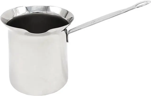 Main image of Korkmaz Classic 6 Ounce Stainless Steel Turkish Coffee Pot in Silver