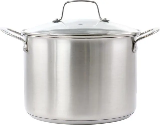 Alt view image 7 of 7 - Martha Stewart Everday Midvale 8 Quart Stainless Steel Stock Pot with Lid