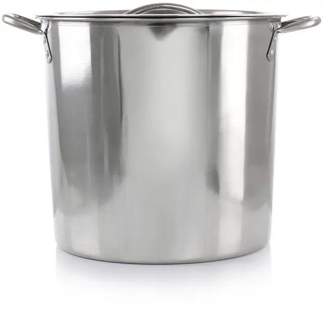 Alt view image 3 of 5 - Gibson Everyday Whittington 12 Quart Stainless Steel Stock Pot with Lid