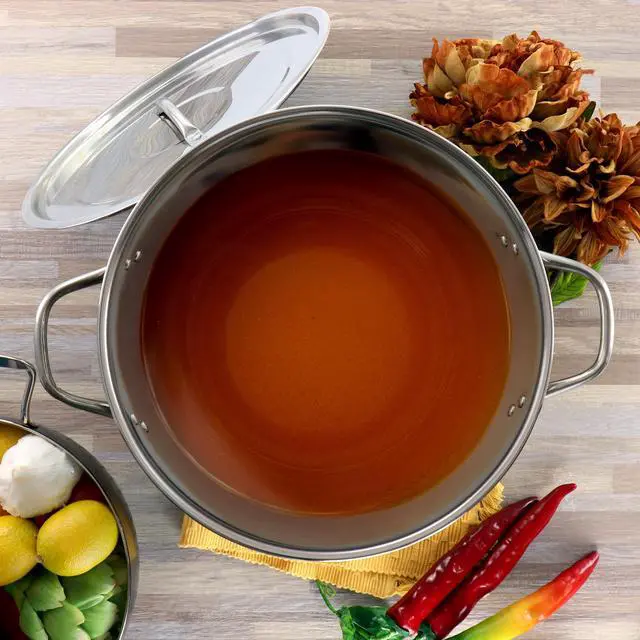 Alt view image 5 of 5 - Gibson Everyday Whittington 12 Quart Stainless Steel Stock Pot with Lid