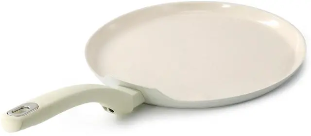 Alt view image 2 of 5 - Martha Stewart Everyday Rexford 11 Inch Ceramic Nonstick Aluminum Pancake Pan in Linen