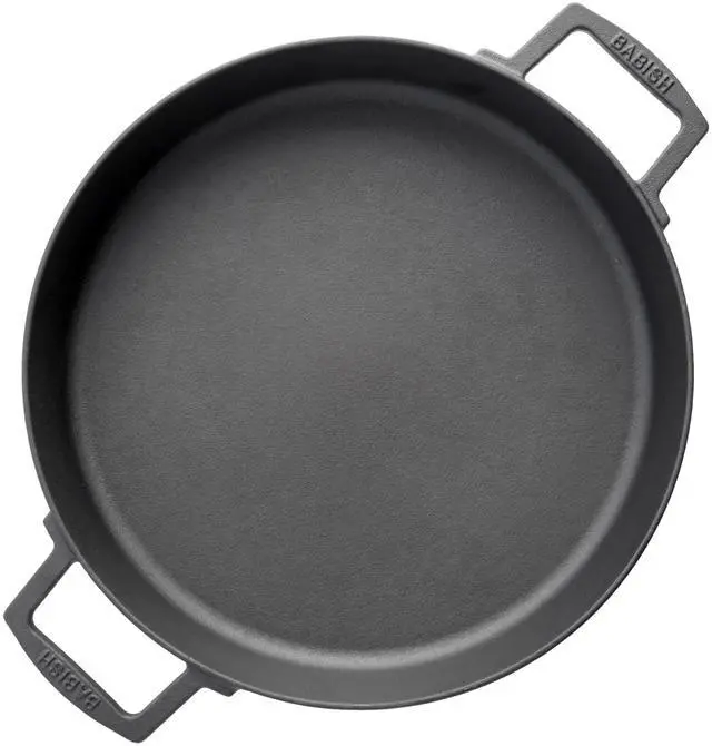 Alt view image 2 of 5 - Babish 13 Inch Pre-Seasoned Cast Iron Everyday Pan in Black