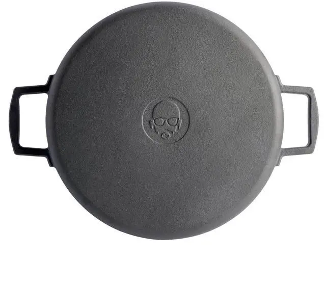 Alt view image 4 of 5 - Babish 13 Inch Pre-Seasoned Cast Iron Everyday Pan in Black