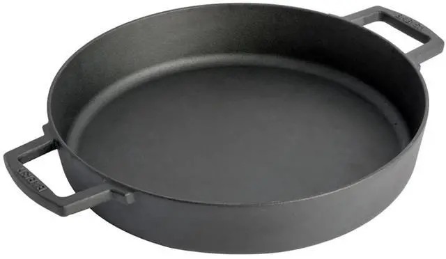 Alt view image 6 of 7 - Babish 13 Inch Cast Iron Everyday Pan with Handles in Black