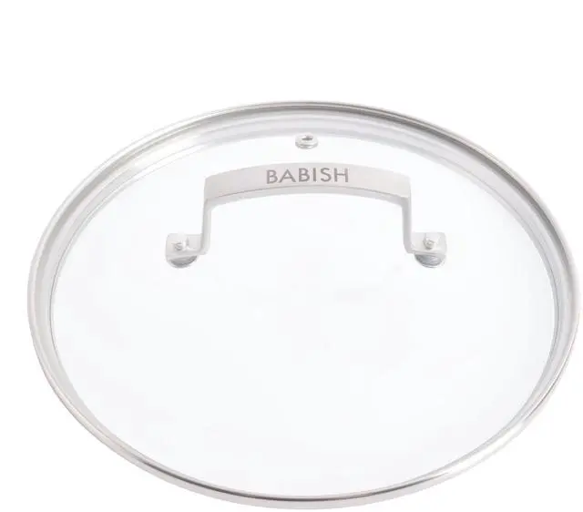 Alt view image 5 of 7 - Babish 3.5 Quart Stainless Steel Tri-Ply Double Riveted Saucepan with Lid in Silver