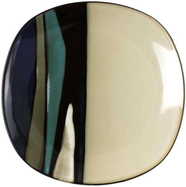 Alt view image 2 of 6 - Hometrends Althea 12 Piece Soft Square Stoneware Dinnerware Set in Teal