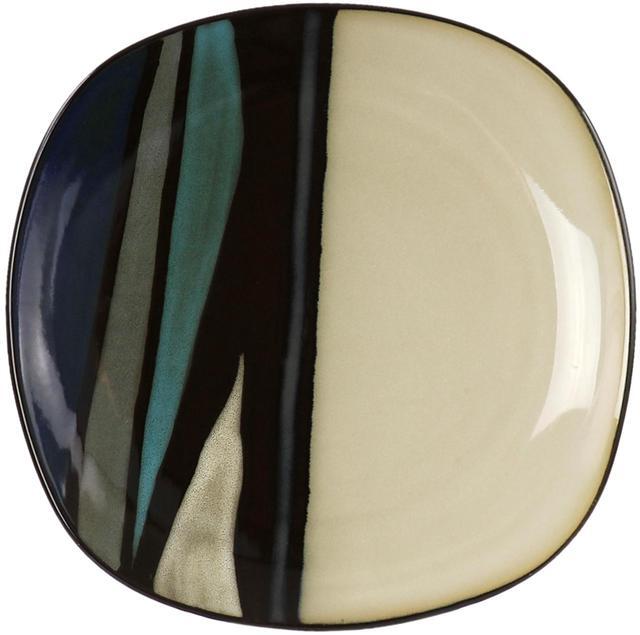 Alt view image 3 of 6 - Hometrends Althea 12 Piece Soft Square Stoneware Dinnerware Set in Teal