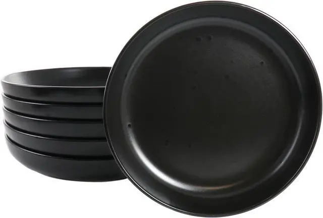 Main image of Studio 3B Mio 6 Piece Stoneware 7.5 Inch Bowls in Coal