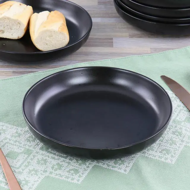 Alt view image 5 of 5 - Studio 3B Mio 6 Piece Stoneware 7.5 Inch Bowls in Coal