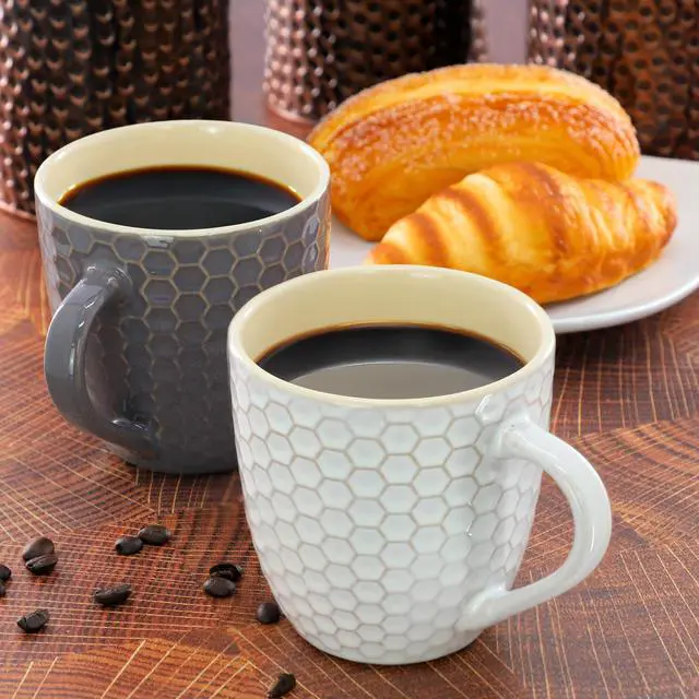 Alt view image 7 of 7 - Elama Honeycomb 6-Piece 15 oz. Mug Set, Assorted Colors