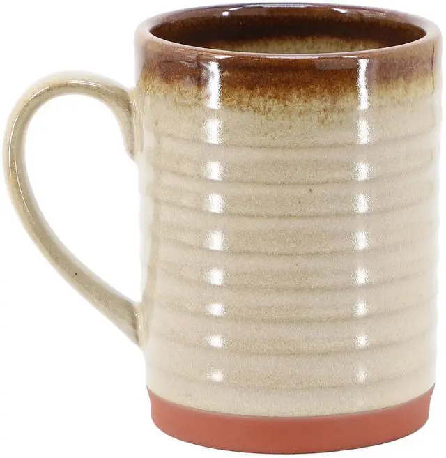Alt view image 2 of 5 - Gibson Home Terra Bella 4 Piece 18.5 Ounce Terracotta Mug Set in Smoke