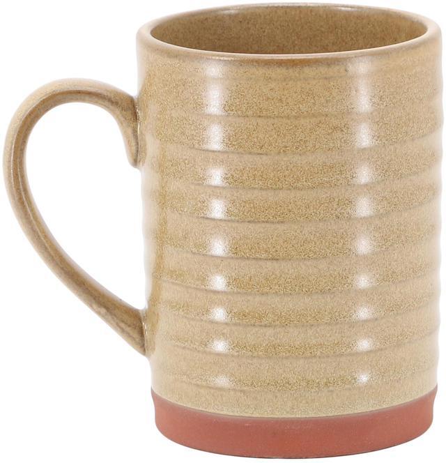 Alt view image 2 of 5 - Gibson Home Terra Bella 4 Piece 18.5 Ounce Terracotta Mug Set in Sandstone
