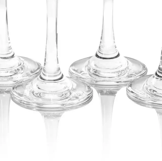 Alt view image 3 of 4 - Gibson Home Belinni 4 Piece 6.4oz Fluted Champagne Glass Set