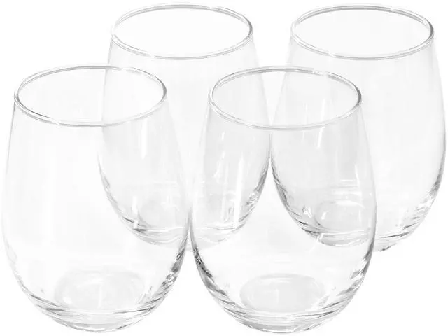 Alt view image 3 of 5 - Gibson Home Belinni 4 Piece 18oz Classic Stemless Wine Glass Set