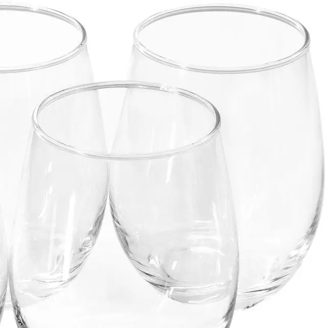 Alt view image 4 of 5 - Gibson Home Belinni 4 Piece 18oz Classic Stemless Wine Glass Set