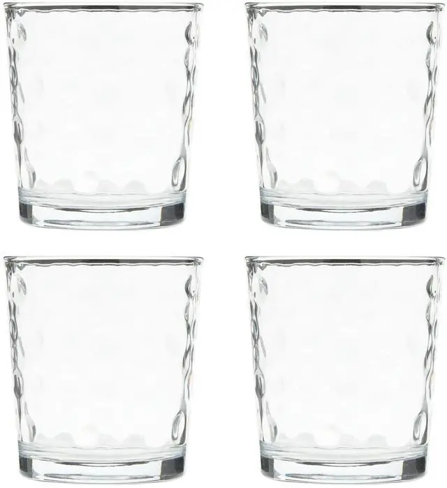 Alt view image 2 of 5 - Gibson Home 4 Piece 13.5 Ounce Bubble Double Old-Fashioned Glassware Set