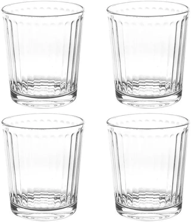 Alt view image 2 of 5 - Gibson Home Moonstone 4 Piece 13.5 Ounce Double Old-Fashioned Glass Set