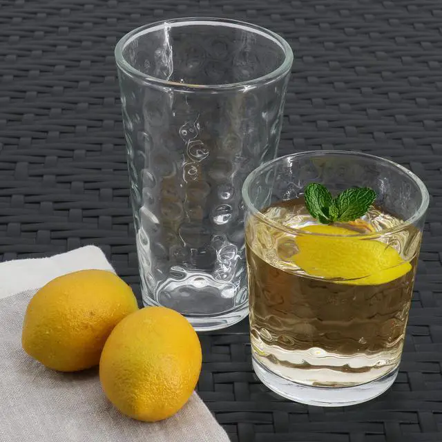 Alt view image 5 of 5 - Gibson Home 4 Piece 13.5 Ounce Bubble Glass Tumbler Set