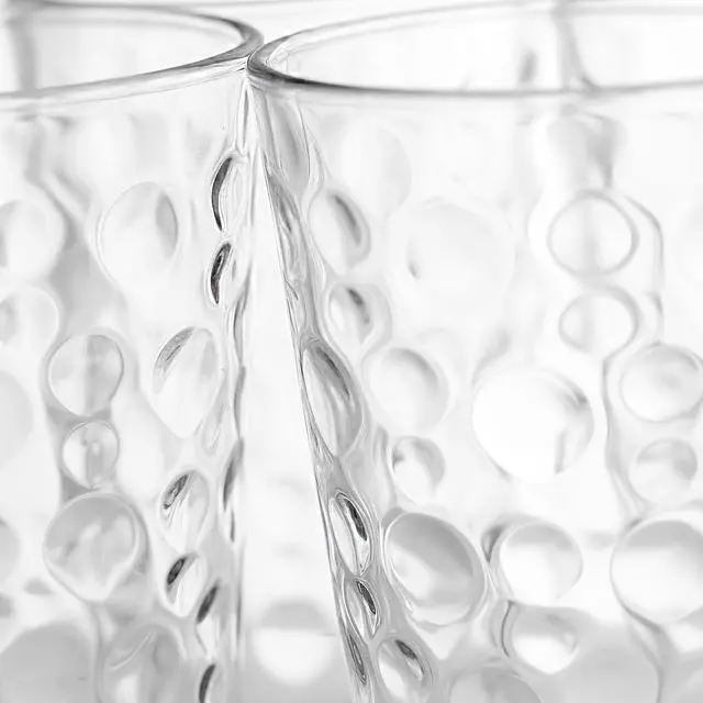Alt view image 4 of 5 - Gibson Home 4 Piece 13.5 Ounce Bubble Glass Tumbler Set