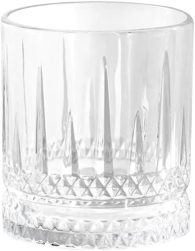 Alt view image 2 of 6 - Gibson Home 4 Piece 13 Ounce Iceberg Embossed Double Old-Fashioned Glass Set