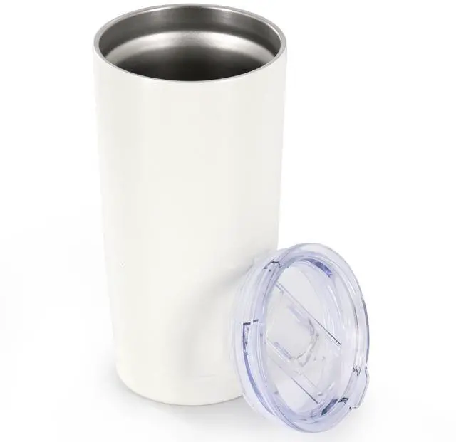Alt view image 2 of 5 - Gibson Home Marina 18oz Stainless Steel Thermal Tumbler with Acrylic Lid in Cream