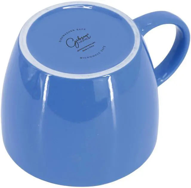 Alt view image 3 of 5 - Gibson Home On The Go 4 Piece 25 Ounce Stoneware Soup Cup Set with Lid in Blue