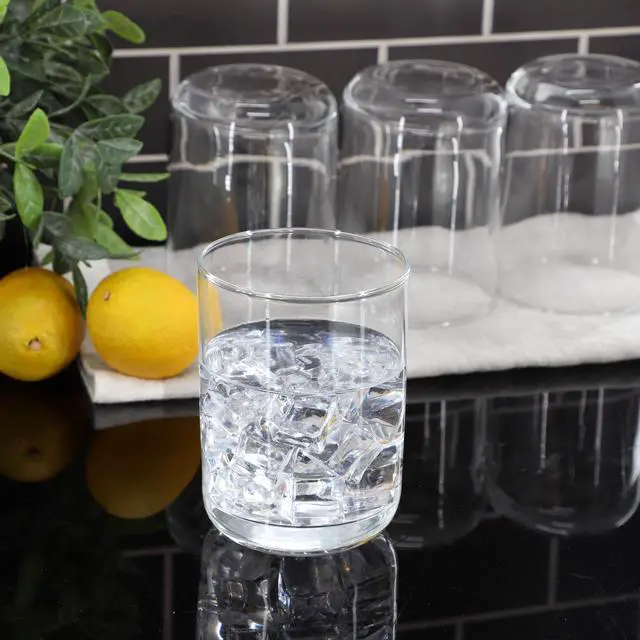 Alt view image 5 of 5 - Gibson Home Emory 4 Piece 15 Ounce Double Old Fashioned Clear Glass Set