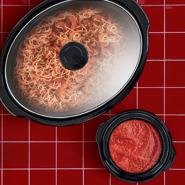 Alt view image 6 of 6 - MegaChef 8 Quart Slow Cooker with Bouns Mini 0.6 Quart Warmer