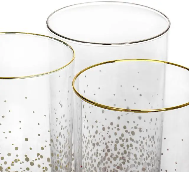 Alt view image 7 of 7 - Laurie Gates California Designs Audrey Hill 6 Piece 16oz Glass Tumbler Set in Assorted Colors