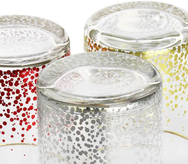Alt view image 6 of 7 - Laurie Gates California Designs Audrey Hill 6 Piece 13.5oz Double Old Fashion Glass Set in Assorted Colors