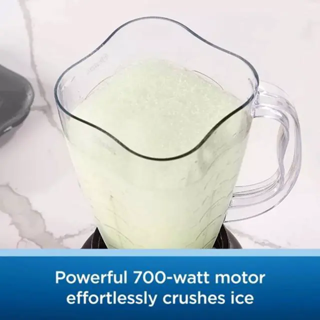 Alt view image 3 of 7 - Oster 6 Cup 5 Speed 700 Watt Plastic Jar Easy To Use Blender in Black
