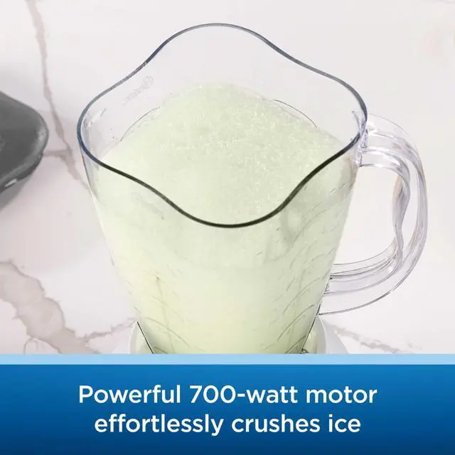 Alt view image 3 of 7 - Oster 6 Cup 5 Speed 700 Watt Plastic Jar Easy To Use Blender in White