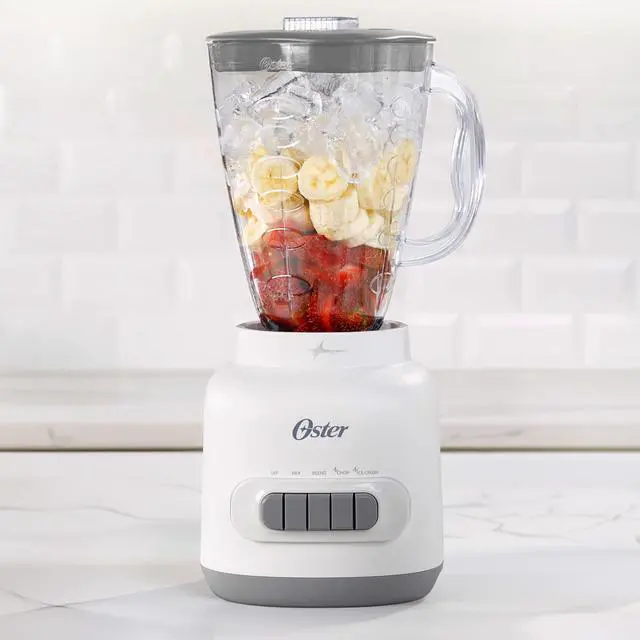 Alt view image 7 of 7 - Oster 6 Cup 5 Speed 700 Watt Plastic Jar Easy To Use Blender in White