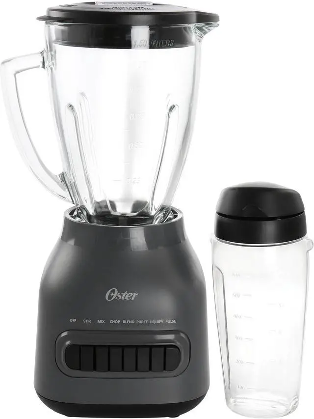 Main image of Oster Easy to Clean 700 Watt Blender with 20 Ounce Blend-N-Go Cup in Grey