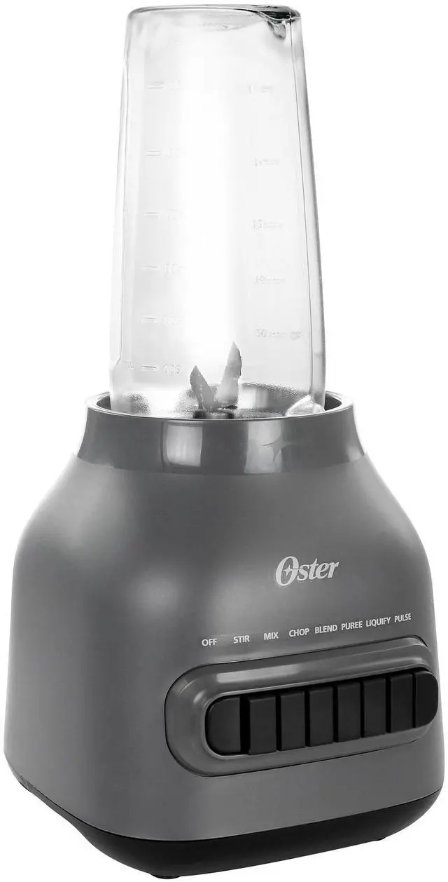 Alt view image 3 of 7 - Oster Easy to Clean 700 Watt Blender with 20 Ounce Blend-N-Go Cup in Grey